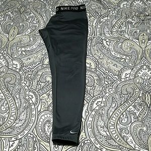 Nike pro fleece lined tights
